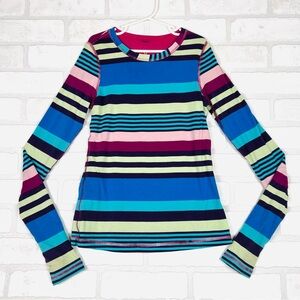 IVIVVA by LULULEMON Striped Multicolor Long Sleeve Girls' Reversible‎ Size 10-12